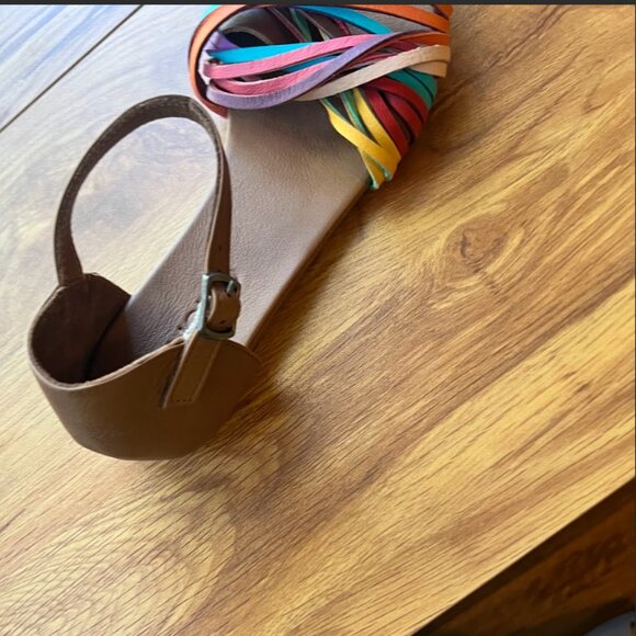 Bueno Cara Colorful/ Multicolor Leather Sandals Sz 39 (8.5 US) NWT - Picture 7 of 10